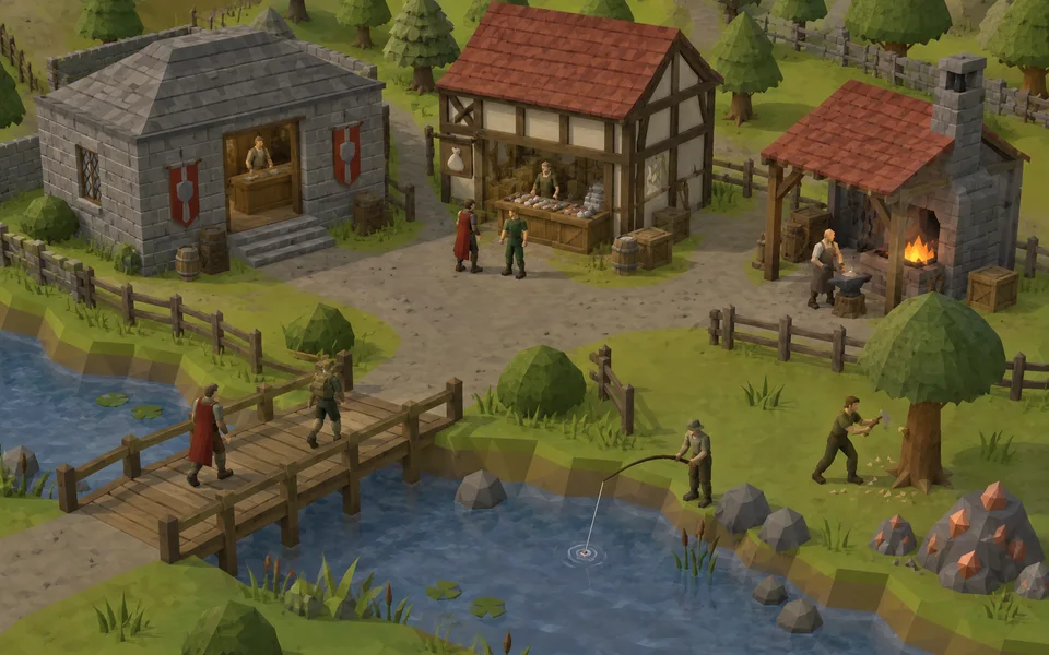 RSPS / Old School RuneScape Private Server world illustration