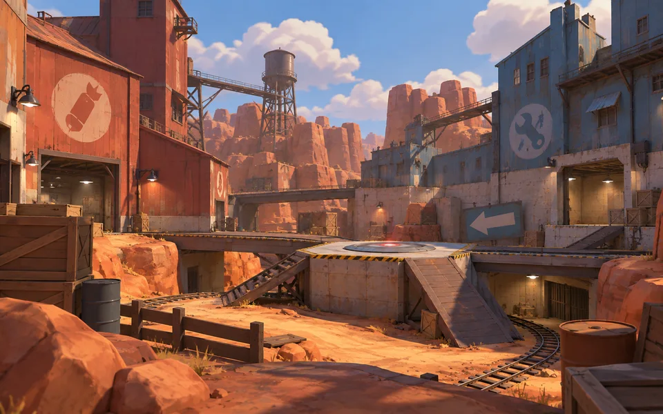 Team Fortress 2 world illustration