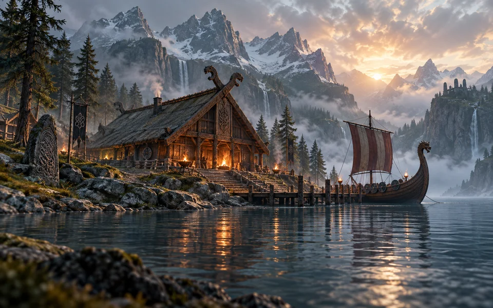 Valheim world illustration